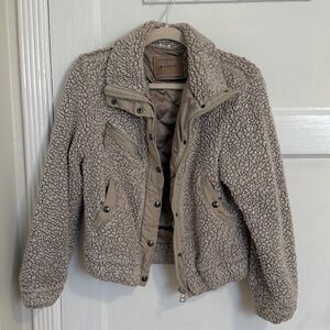 Cozy Beige Sherpa Jacket
